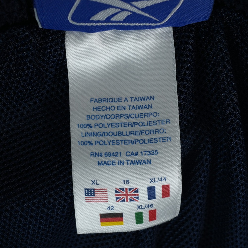 Vintage Reebok Athletic Shorts Women XL Navy Blue Mesh Lined Teflon Y2K 2004 - Picture 5 of 12